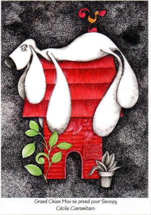 Grand Chien Mou se prend pour Snoopy Grand Chien Mou se prend pour Snoopy